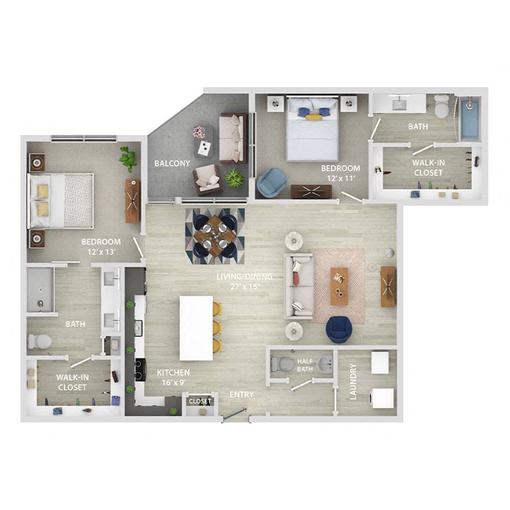 2 bedroom apartment for rent