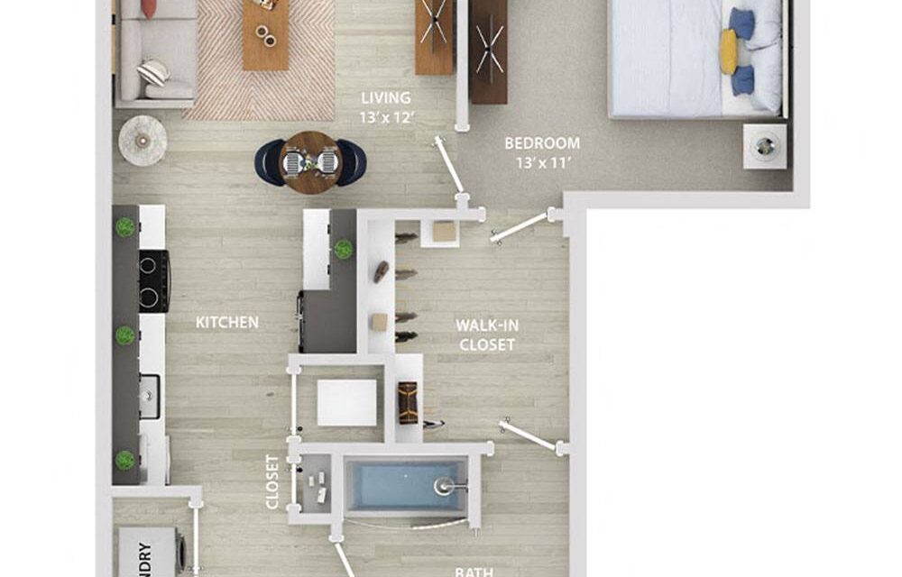 One bedroom-One bath AHP Apartment