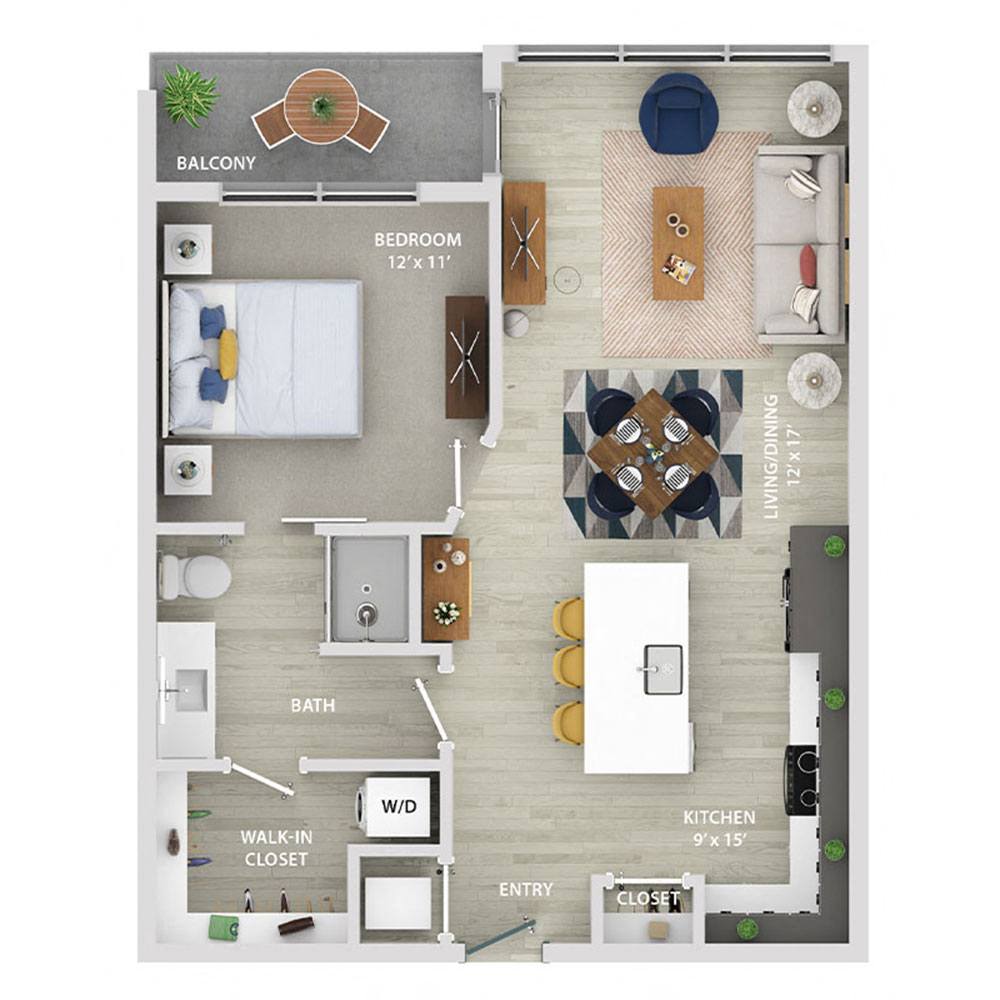 1 bedroom apartment for rent