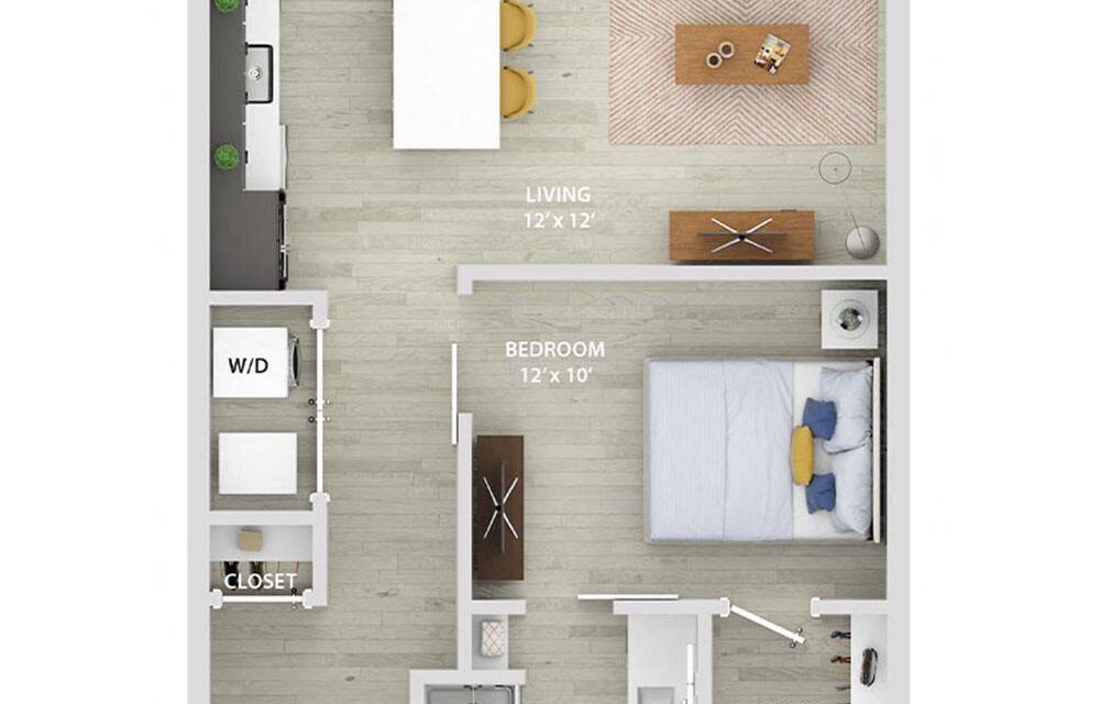 V1 (Convertible 1 Bedroom) Apartment